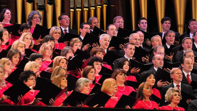 Der Mormon Tabernacle Choir im Oktober 2012.