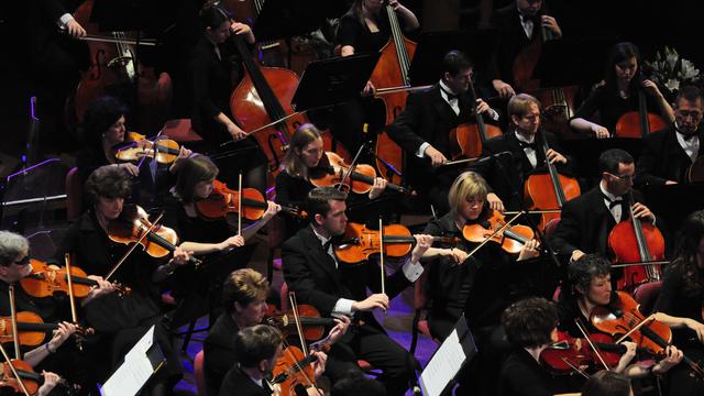 Das Orchester beim Osterkonzert 2011