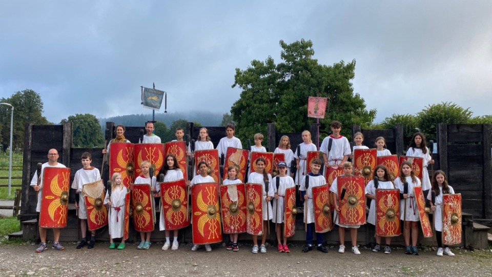 Gruppenfoto-Legionarsunterkunft